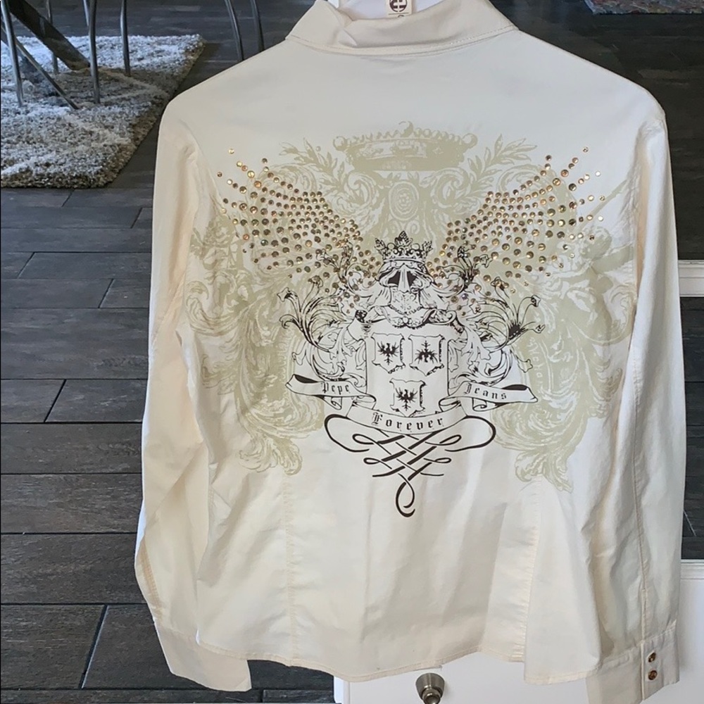 Pepe jeans embezzled long-sleeved collar shirt